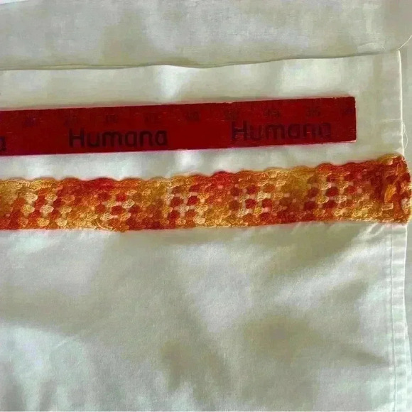 Vintage White Cotton Embroidered  Full Size Flat Sheet 1 Pillowcase Crochet - Picture 2 of 5